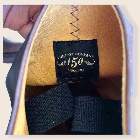 Frye 150th Anniversary Harness 12R Cognac Leather Cavalry Cowboy Distressed Boot - Picture 13 of 16